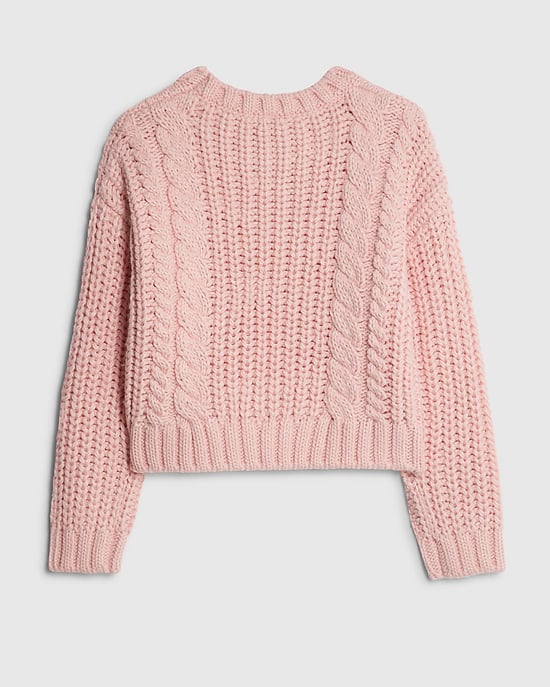 River Island Girls Jumper & Bag Set Pink Knitted Flower 2 Piece - Image 2