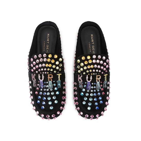 Kurt Geiger London Suede Kurt Crystal Slipper Slippers - Image 2