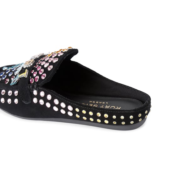 Kurt Geiger London Suede Kurt Crystal Slipper Slippers - Image 3