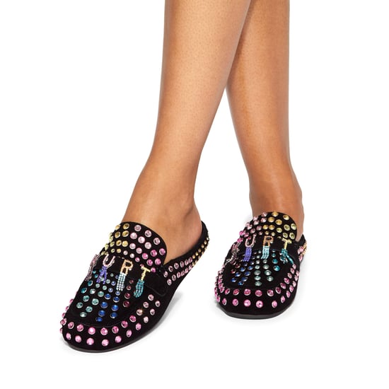 Kurt Geiger London Suede Kurt Crystal Slipper Slippers - Image 5