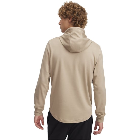 Men's Under Armour Rv Trry Logo Hoody in Brown - Image 2