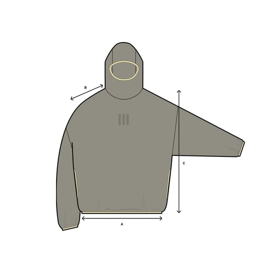 Men's adidas Ath Hoody in Sesame - Image 4