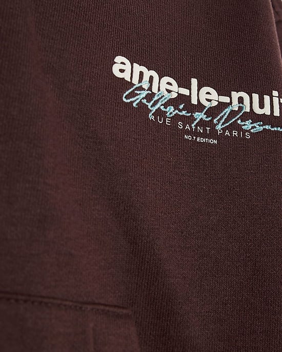 River Island Mini Boys Hoodie & Joggers Set Red Ame Le Nuit 2 Piece - Image 3