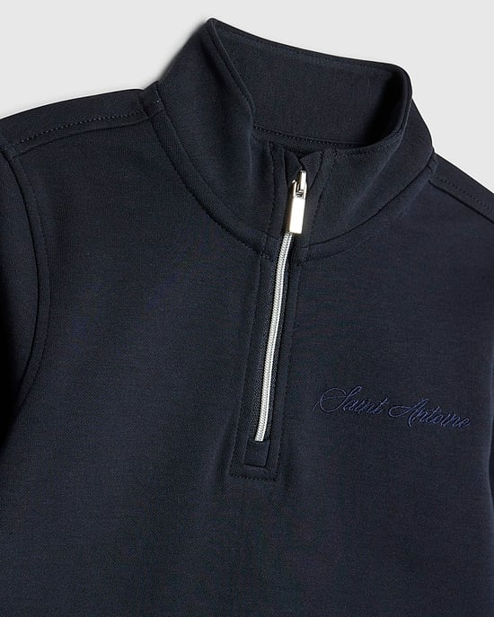 River Island Mini Boys Sweatshirt & Joggers Set Navy Zip 2 Piece - Image 3