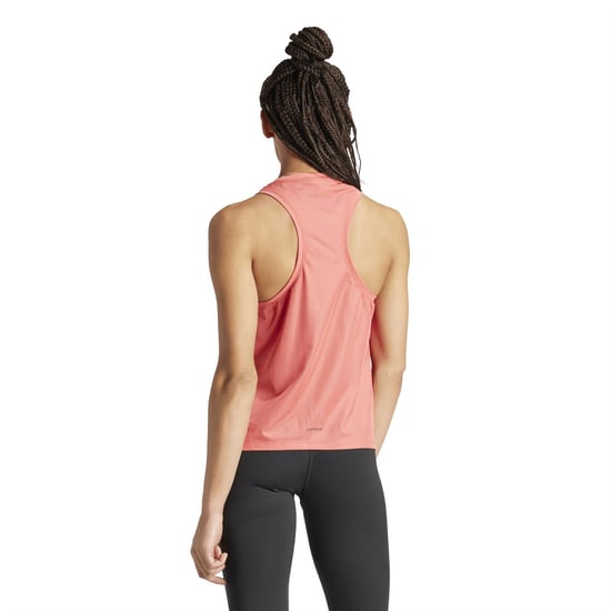 Women's adidas Team D Tank in Scarlet - Image 3