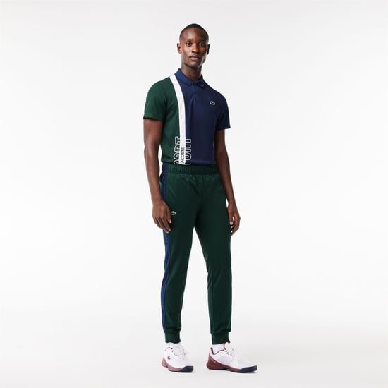 Men's Lacoste Tsuit Trousers in Sinople/Navy - Image 2