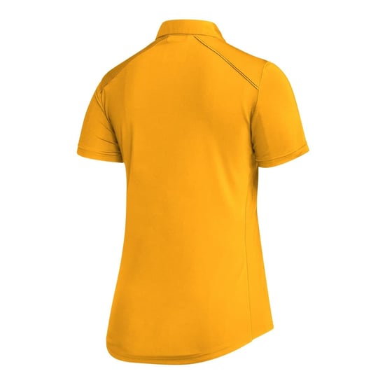 Women's adidas Collared Neck Raglan Sleeve Polo Shirt in Yellow - Image 2