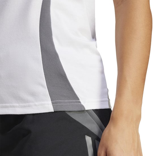 Women's adidas Tiro24 Collared Neck Short Sleeve Polo Shirt in White - Image 4