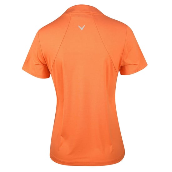 Women's Callaway Tonal Regular Fit Short Sleeve Shirt in Nectarine Htr - Image 2