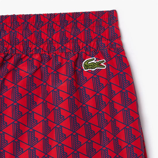 Women's Lacoste Tsuit Trousers in Red/Cobalt - Image 3