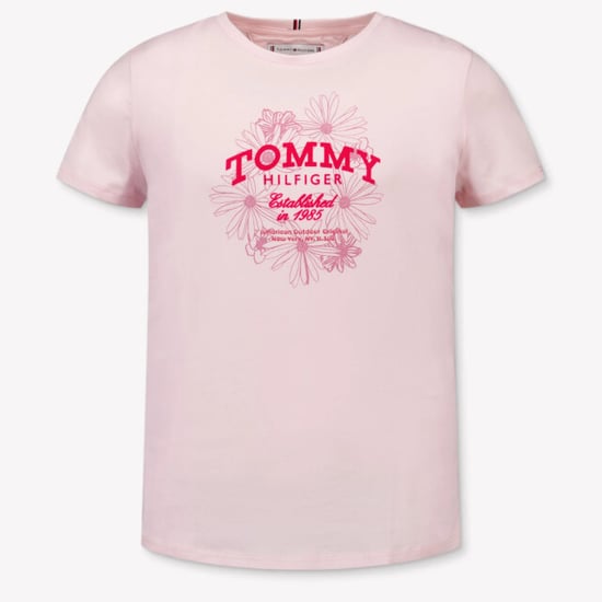 Tommy Hilfiger Kinder meisjes t-shirt in - Image 4