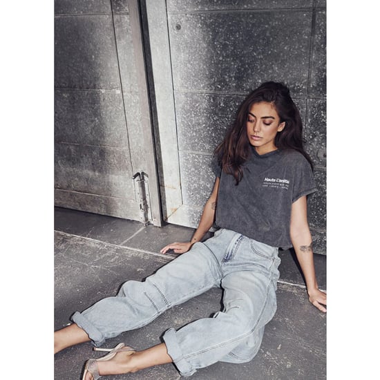 Haute L'Amitié Haute l’amitié drew barrel panel tall jeans bleached denim - Image 1