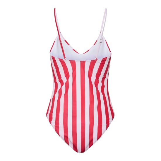 Pieces Dames badpak pcbaomi ronde hals rood/wit gestreept - Image 2