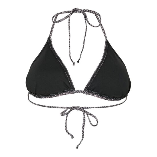 Pieces Dames triangel bikinitop pcbaomi zwart/luipaard print - Image 2