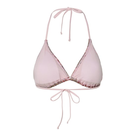 Pieces Dames triangel bikinitop pcada roze golven print - Image 2