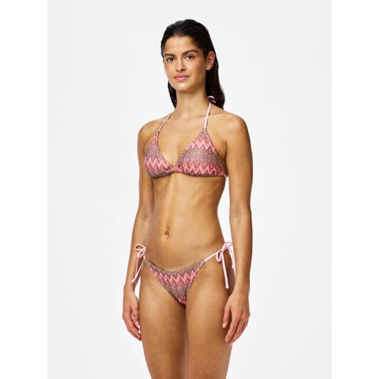 Pieces Dames triangel bikinitop pcada roze golven print - Image 6