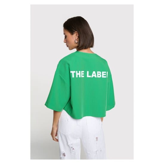 Alix The Label Ladies woven cropped baseball shirt t-shirts 2604935683 - Image 3