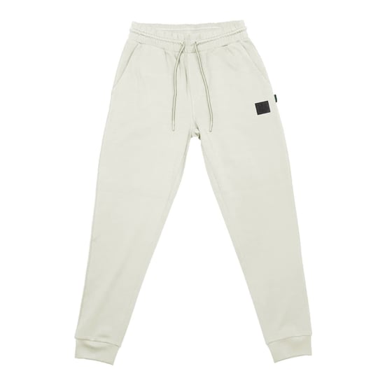 Men's Aquascutum Solid Patterned Tapered Fit Slim Joggers in Beige - Image 1
