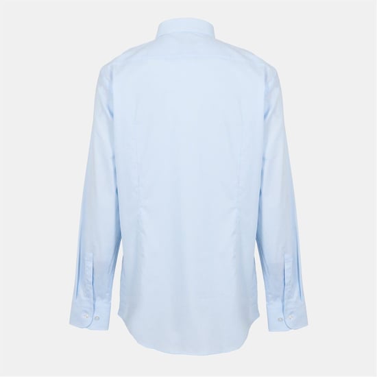 Men's Boss Spread Collar Long Sleeve Regular Fit Shirt in Lt/Pastel Blue - Image 2