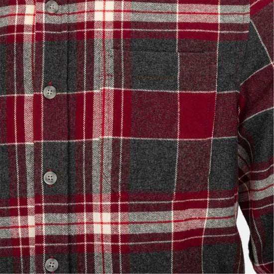 Men's Firetrap Pattern Shirt in Black/Red - Image 4