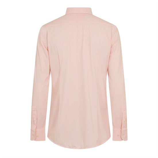 Men's Boss Point Collar Long Sleeve Oxford Shirt in Dark Orange - Image 2