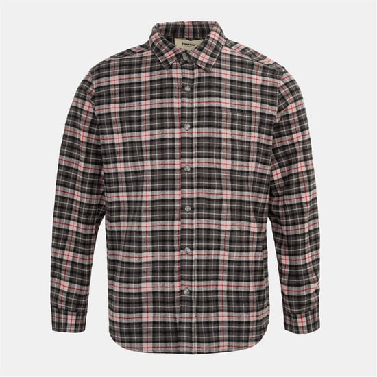 Men's Firetrap Pattern Shirt in Black/Grey - Image 1