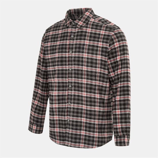 Men's Firetrap Pattern Shirt in Black/Grey - Image 3