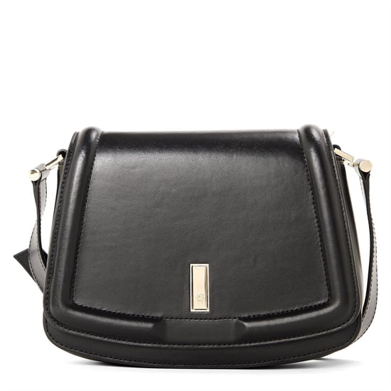 Accessories Boss Ariell Saddle Bag, Luxurious Cow Skin Handbag in Black - Image 1