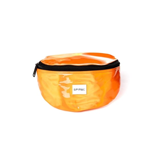 Accessories Spiral Marble Patterned Crescent Shape Fanny Pack in Orange Rave - Image 1
