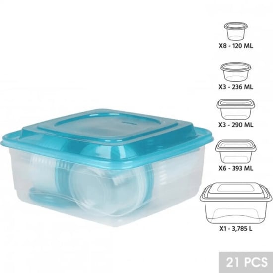 WDMT Vershoudbakjes set 21 delig – bpa-vrij & herbruikbare voedselcontainers voor - Image 3