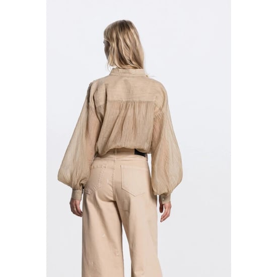 Jansen Amsterdam Nadine 755 lp baloon blouse sand - Image 4