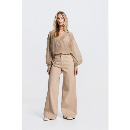 Jansen Amsterdam Nadine 755 lp baloon blouse sand - Image 6