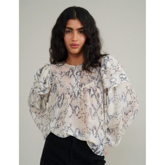Women's Nobodys Child Tilda Snake Top in White - Image 1