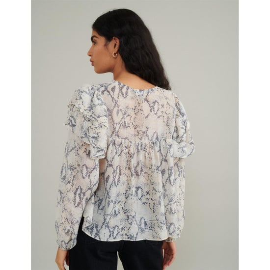 Women's Nobodys Child Tilda Snake Top in White - Image 2