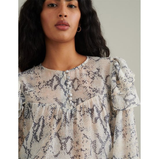 Women's Nobodys Child Tilda Snake Top in White - Image 4
