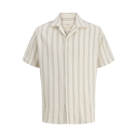 Jack & Jones Jorcoba stripe resort shirt ss sn ecru dessin - Image 1