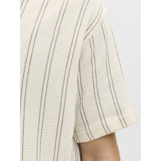 Jack & Jones Jorcoba stripe resort shirt ss sn ecru dessin - Image 3