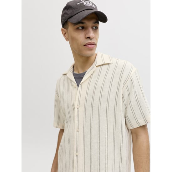 Jack & Jones Jorcoba stripe resort shirt ss sn ecru dessin - Image 6