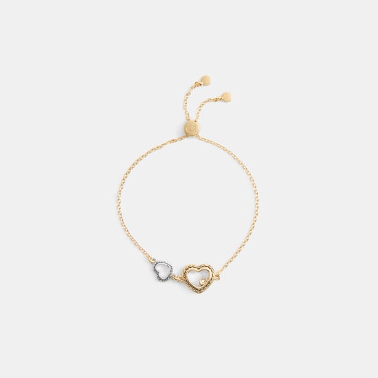 Double Stitched Hearts Slider Bracelet - Image 2