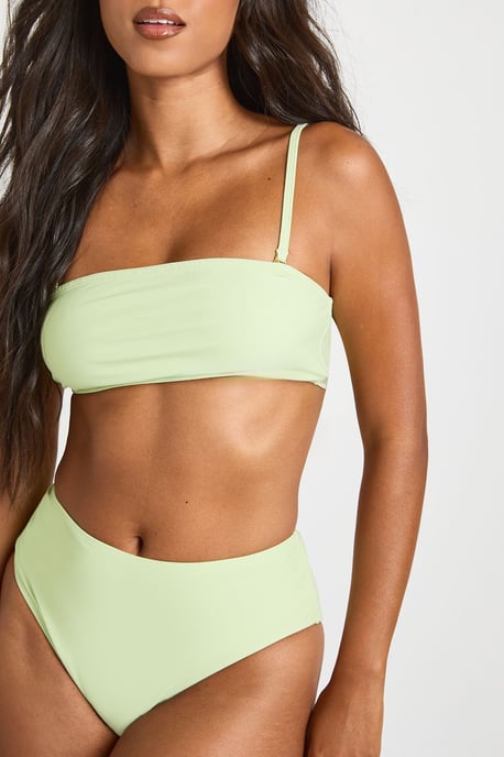Essentials High Waist Bikini Bottom - Image 3
