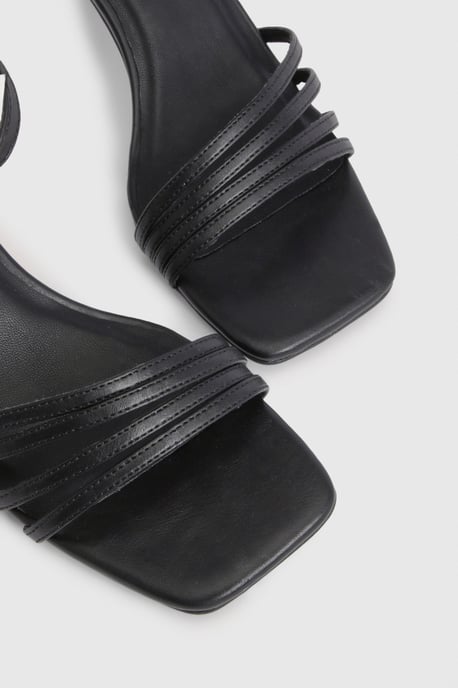 Low Block Asymmetric Strappy Heels - Image 5