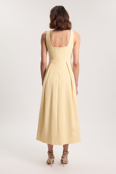 Tailored Full Skirt Midi Dress - Image 3