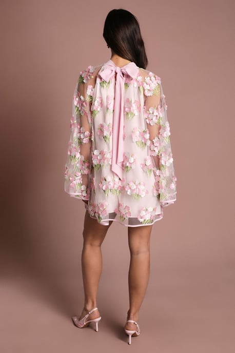 Coast Muse Embroidered Mesh Shift Dress - Image 3