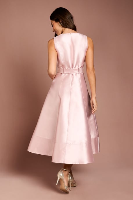 Button Through Belted Prom Dress - Image 3