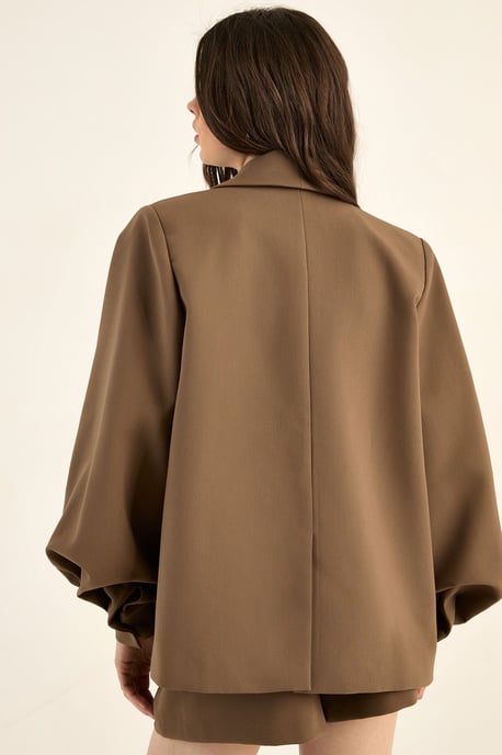 Tailored Oversized Balloon Sleeve Blazer Co-Ord - Image 4