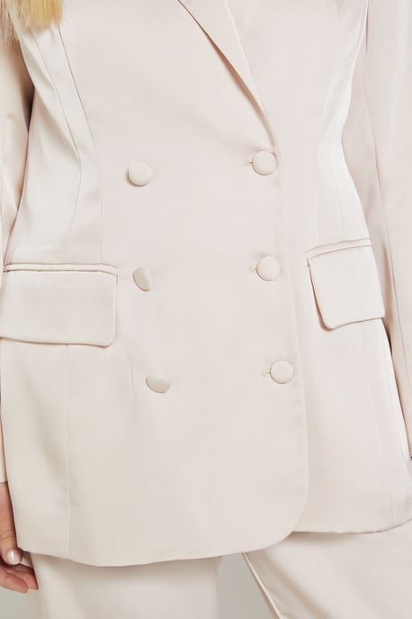 Petite Satin Double Breasted Blazer Coord - Image 5