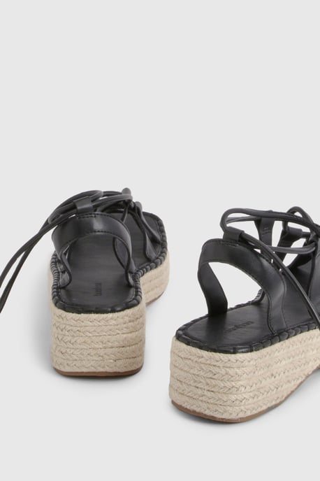 Strappy Gladiator Espadrille Flatforms - Image 4