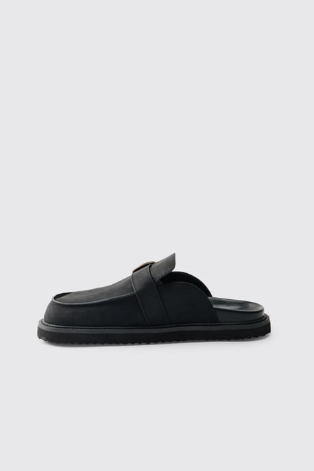 Chunky Buckle PU Mule - Image 2