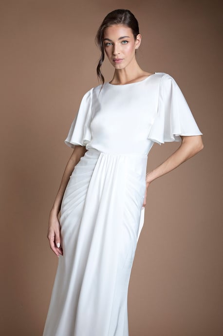 Goddess Drape Wedding Dress - Image 2
