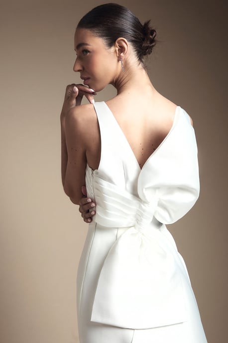 Bow Back Column Maxi Dress - Image 4